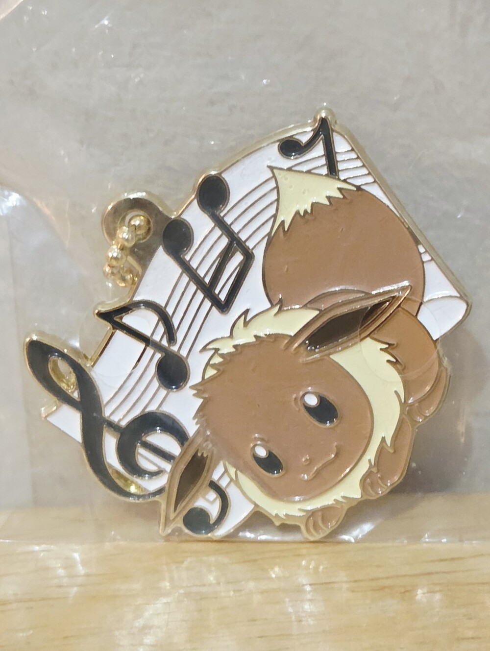 *3 for $30* Pokémon Eevee Musical Enamel Charm Keychain